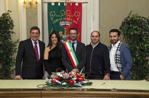 Da sinistra Sebastiano Sinitò, Bianca Prezzavento, Carlo Caputo, Giuseppe Zitelli, Tony Di Mauro