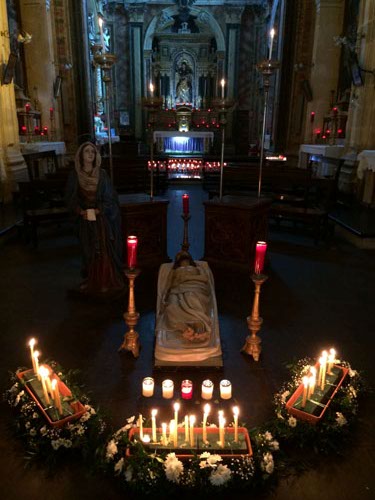 Settimana Santa 2015 interno chiesa San Giacomo