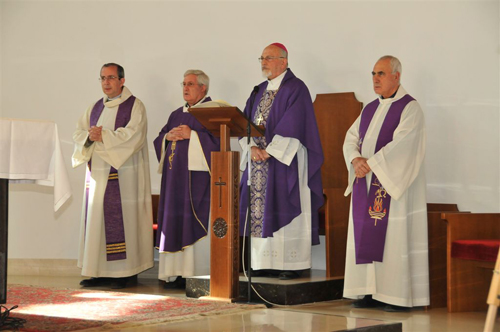 Precetto pasquale 2014 don Giorgio Occhipinti, don Giarratana, il vescovo, don Pippo Occhipinti