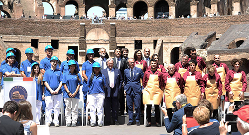 Della Valle e i restauratori del Colosseo