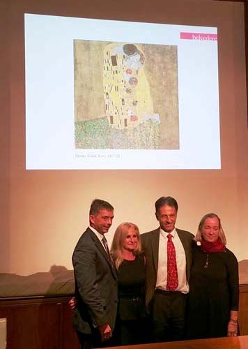 Da sin. Michael Strasser, Brigitte Wilhelmer, Christoph Meran,Agnes Husslein-Arco, foto G. Nitti