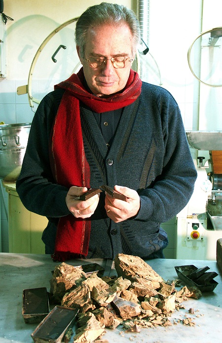 ADB, Franco Ruta, titolare Antica Dolceria Bonajuto di Modica con il suo celebre cioccolato, LGT