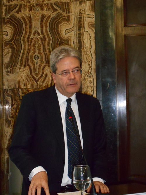 I Ministro Paolo Gentiloni