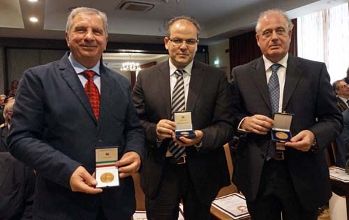 GEN. DR ANLE RAFFAELE L'ORAFO MICHELE AFFIDATO E IL PROF. GIOVANBATTISTA DE SARRO