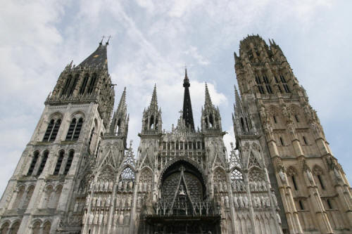 La cattedrale di Rouen, in Francia