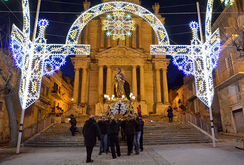 San Giuseppe 2016 l'uscita del simulacro