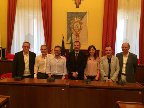 I partecipanti alla conferenza stampa di Comiso