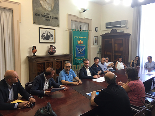 La conferenza stampa di questa mattina a palazzo dell'Aquila