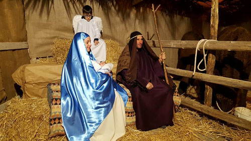 Presepe vivente la sacra famiglia all'Ecce Homo